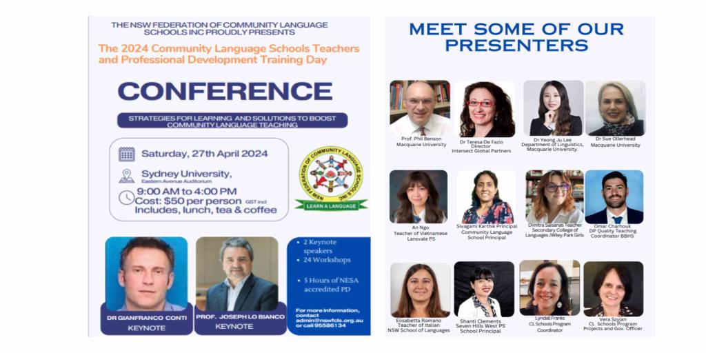 Annual Community Language Teachers Conference and Professional Development Training Day 