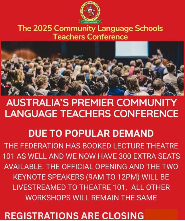 Annual Community Language Teachers Conference and Professional Development Training Day 
